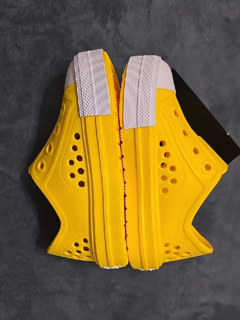 Converse Kids Yellow Slip-On Water Clogs with White Toe